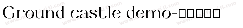 Ground castle demo字体转换